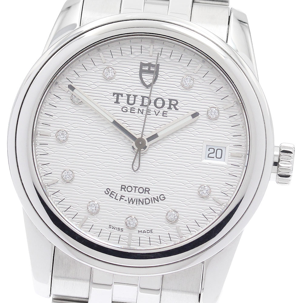 チュードル TUDOR 55000 グラマー デイト 10Pダイヤ 自動巻き メンズ _966404【中古】|CLOSER