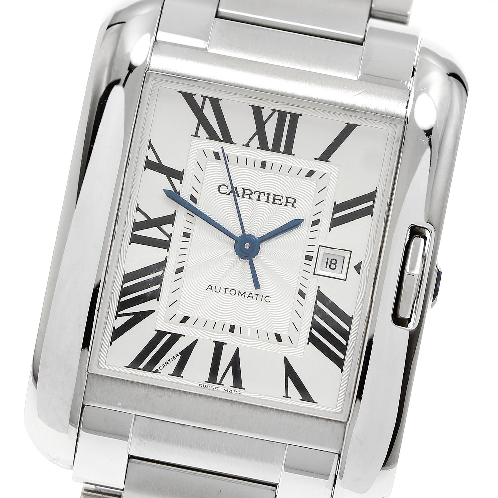 カルティエ CARTIER W5310009 タンクアングレーズLM デイト 自動巻き メンズ 良品 _960415【中古】|CLOSER