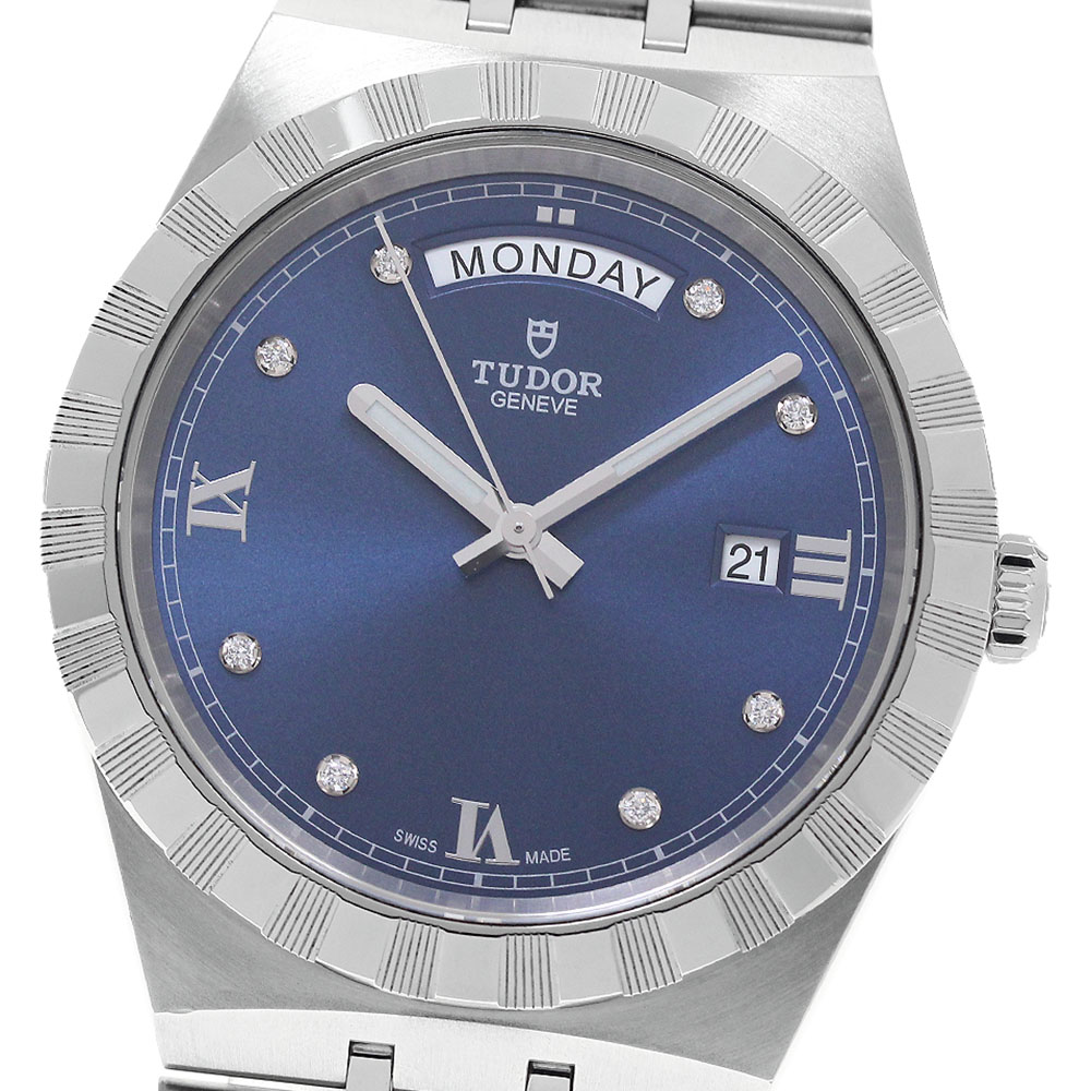 チュードル TUDOR 28600 ロイヤル デイデイト 8Pダイヤ 自動巻き メンズ 保証書付き_956110【中古】｜CLOSER