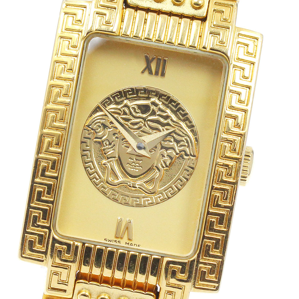 ヴェルサーチ VERSACE 7009019 メデューサ クォーツ レディース 内箱・保証書付き_967588【中古】｜CLOSER