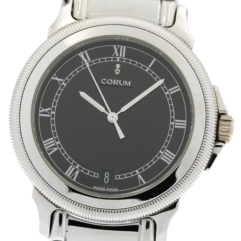 コルム CORUM 63.211.20 M084 テンプ メカニック デイト クォーツ メンズ _944079【中古】｜CLOSER