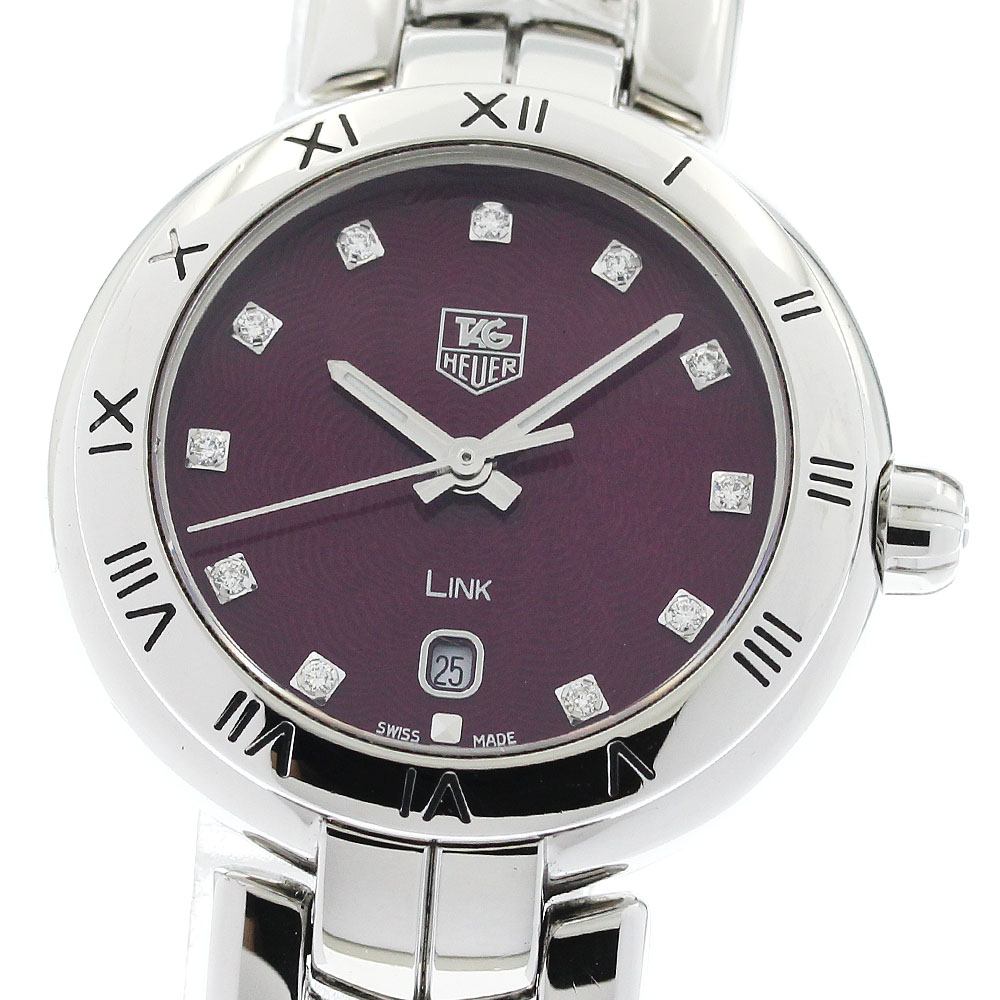 タグホイヤー TAG HEUER WAT1418 リンク 11Pダイヤ デイト クォーツ レディース _965127【中古】｜CLOSER