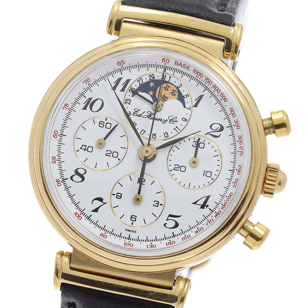 ホイヤー Heuer 188.215/1 エドワードホイヤー ムーンフェイズ クロノグラフ 手巻き メンズ _966186【中古】｜CLOSER