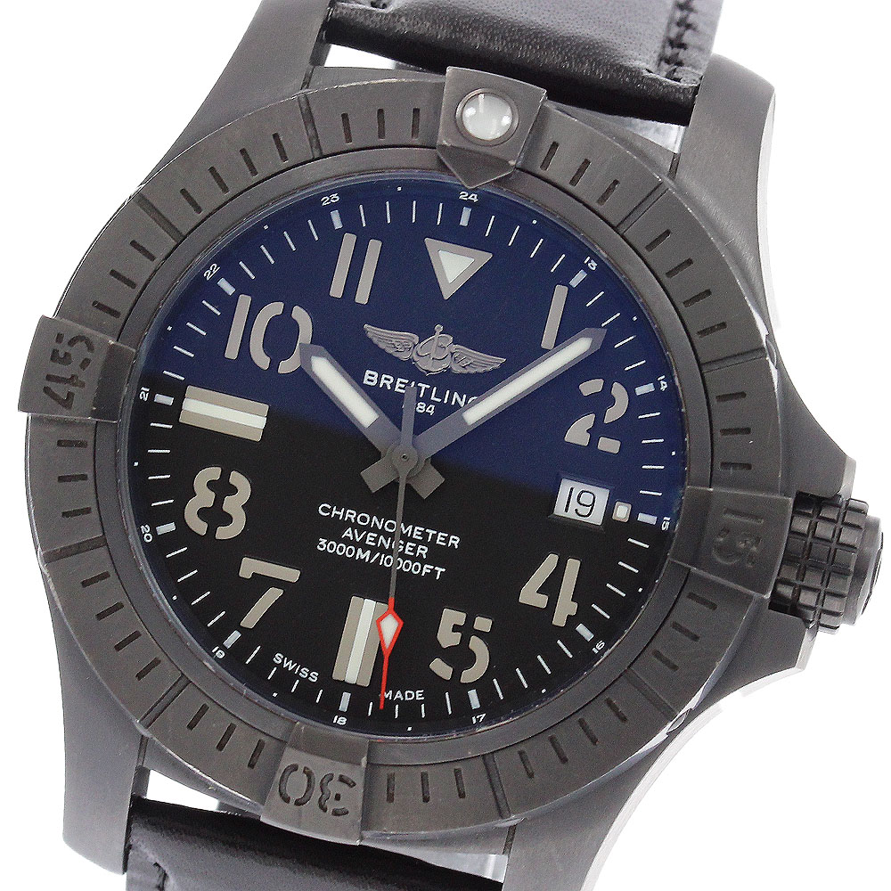ブライトリング BREITLING V17319 アベンジャー オートマチック 45 シーウルフ デイト 自動巻き メンズ 良品 保証書付き_966384【中古】|CLOSER