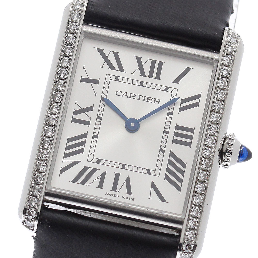 カルティエ CARTIER W4TA0017 タンクマストLM ダイヤベゼル クォーツ ボーイズ _966431【中古】|CLOSER