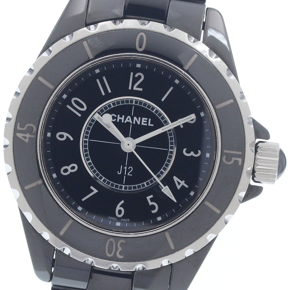 シャネル CHANEL H0682 J12 黒セラミック 33MM デイト クォーツ レディース _962204【中古】｜CLOSER