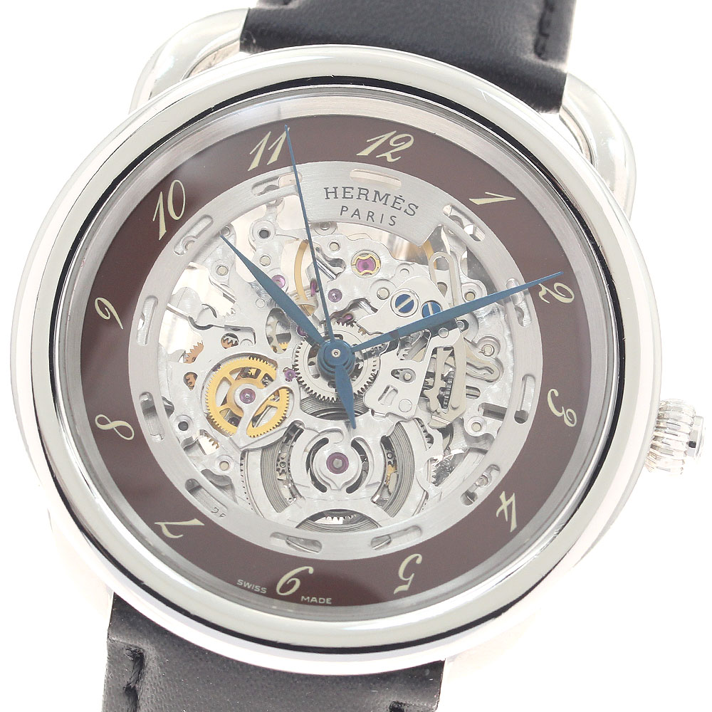 エルメス HERMES AR6.710a アルソー スケルトン 自動巻き メンズ 保証書付き_960010【中古】|CLOSER