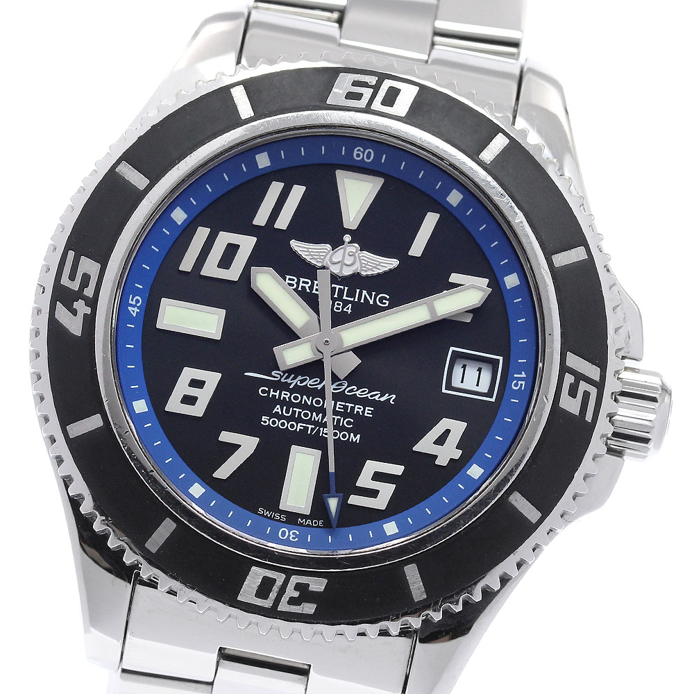 ブライトリング BREITLING A17364 スーパーオーシャン42 デイト 自動巻き メンズ _965303【中古】|CLOSER