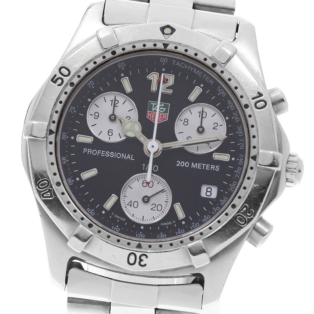 タグホイヤー TAG HEUER CK1110 2000シリーズ プロフェッショナル クロノグラフ デイト クォーツ メンズ _964979【中古】｜CLOSER