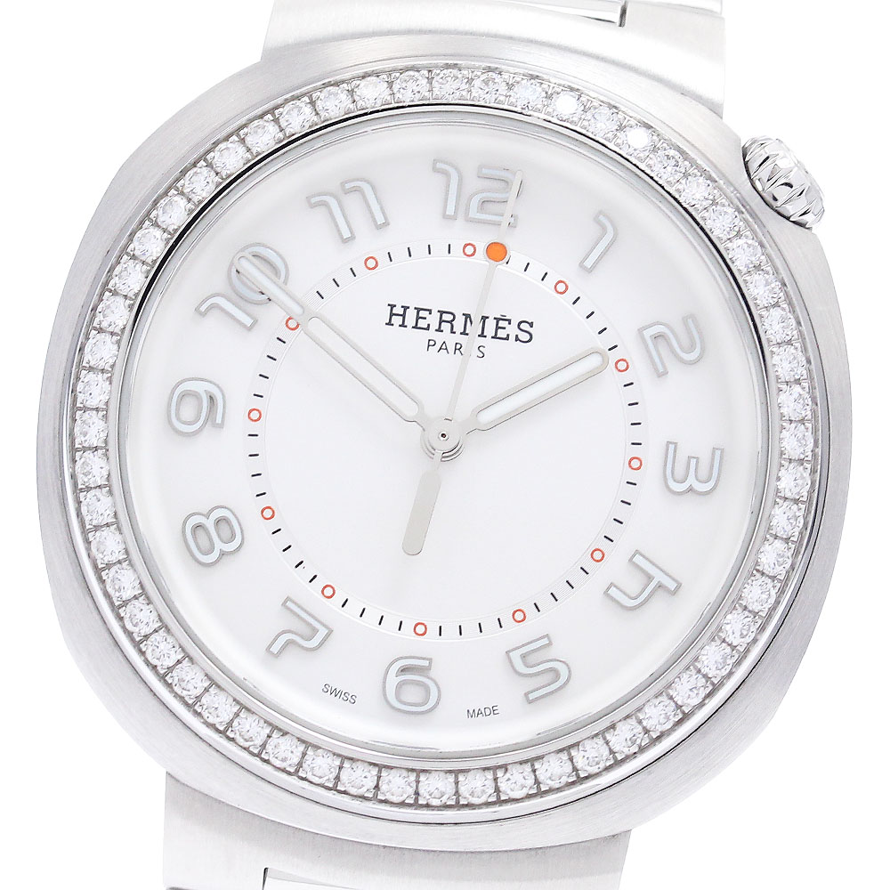 エルメス HERMES SD1.530 エルメス カット GM ダイヤベゼル 自動巻き レディース 良品 箱付き_968672【中古】|CLOSER