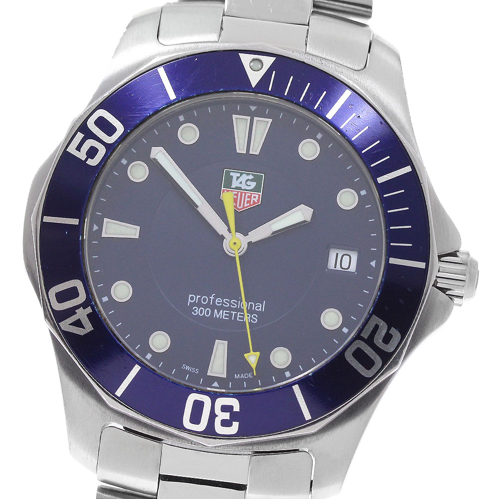 タグホイヤー TAG HEUER WAB1112 アクアレーサー デイト クォーツ メンズ 保証書付き_958032【中古】｜CLOSER