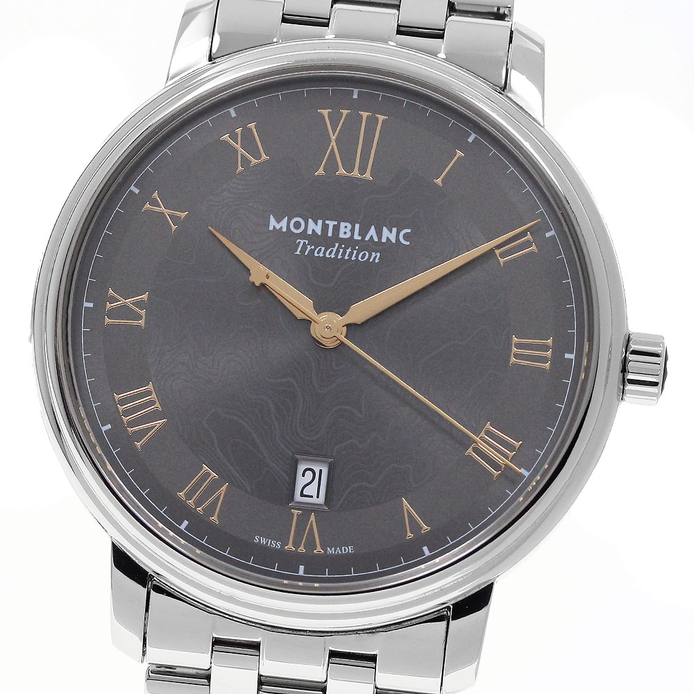 モンブラン MONTBLANC 132433 トラディション デイト 自動巻き メンズ 良品 箱・保証書付き_967179【中古】｜CLOSER 119,900円