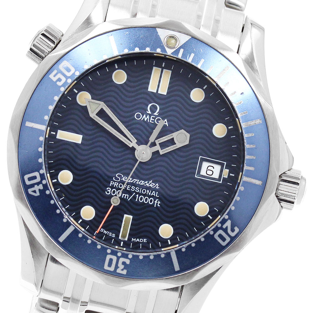 オメガ OMEGA 2561.80 シーマスター300 デイト クォーツ ボーイズ 保証書付き_958572【中古】｜CLOSER