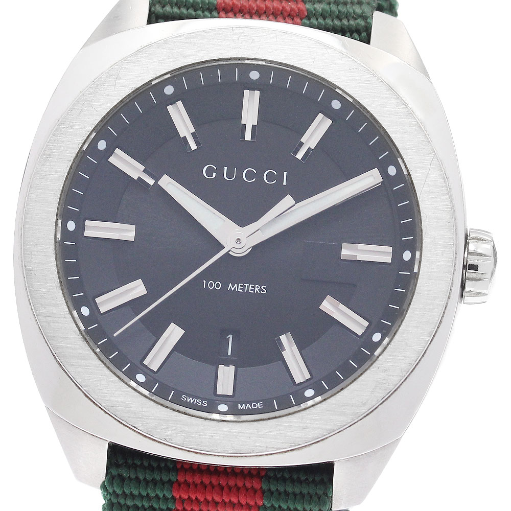 グッチ GUCCI 142.3/YA142305 GG2570 デイト クォーツ メンズ _967156【中古】｜CLOSER