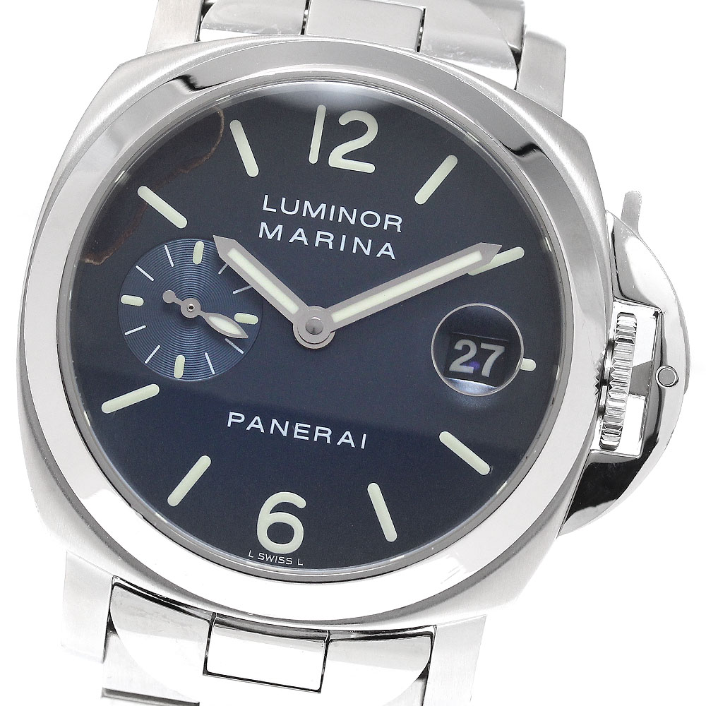 パネライ PANERAI PAM00120 ルミノール マリーナ デイト スモールセコンド 自動巻き メンズ 保証書付き_913561【中古】|CLOSER
