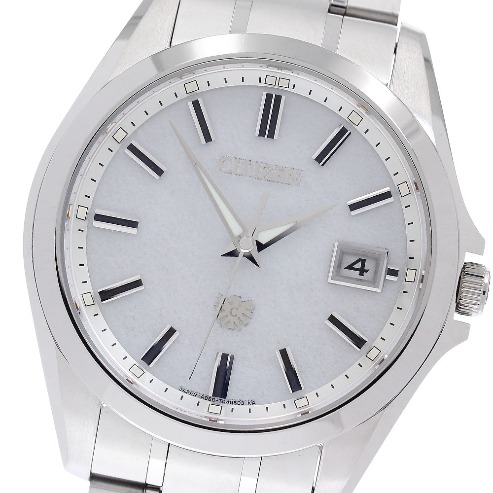 シチズン CITIZEN AQ4091-56A/A060-T027351 ザ・シチズン 藍染和紙文字盤 エコドライブ ソーラー メンズ 良品 _954066【中古】｜CLOSER