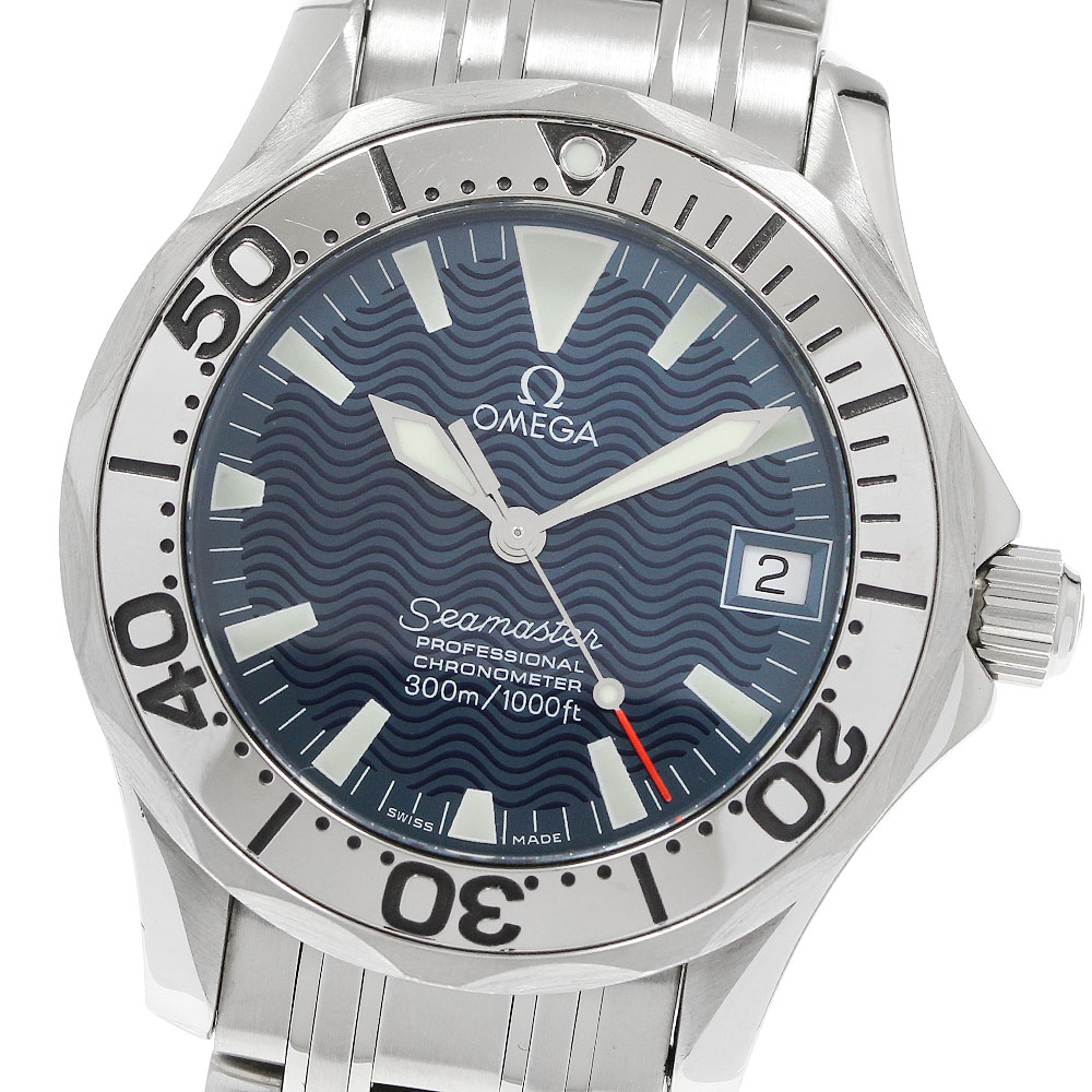 オメガ OMEGA 2554.80 シーマスター 300m ジャックマイヨール 1999 デイト 自動巻き ボーイズ _955624【中古】｜CLOSER 130,900円