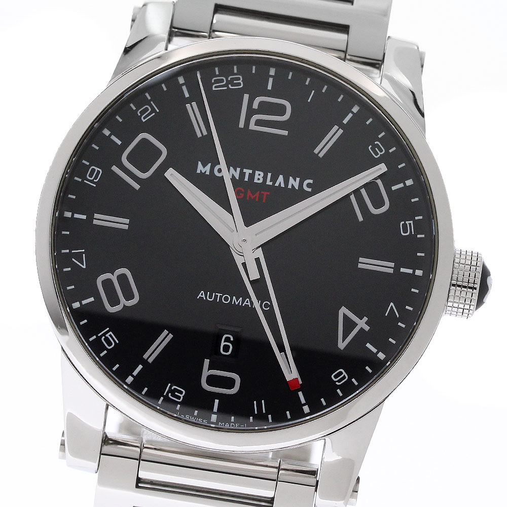 モンブラン MONTBLANC 7081 タイムウォーカー デイト GMT 自動巻き メンズ 箱・保証書付き_959465【中古】｜CLOSER