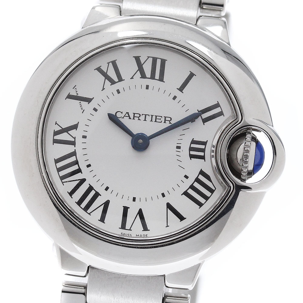 カルティエ CARTIER W69010Z4 バロンブルー SM クォーツ レディース _968993【中古】｜CLOSER 233,640円
