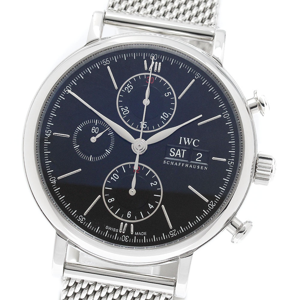IWC IWC SCHAFFHAUSEN IW391010 ポートフィノ クロノグラフ デイデイト 自動巻き メンズ 保証書付き_969032【中古】|CLOSER