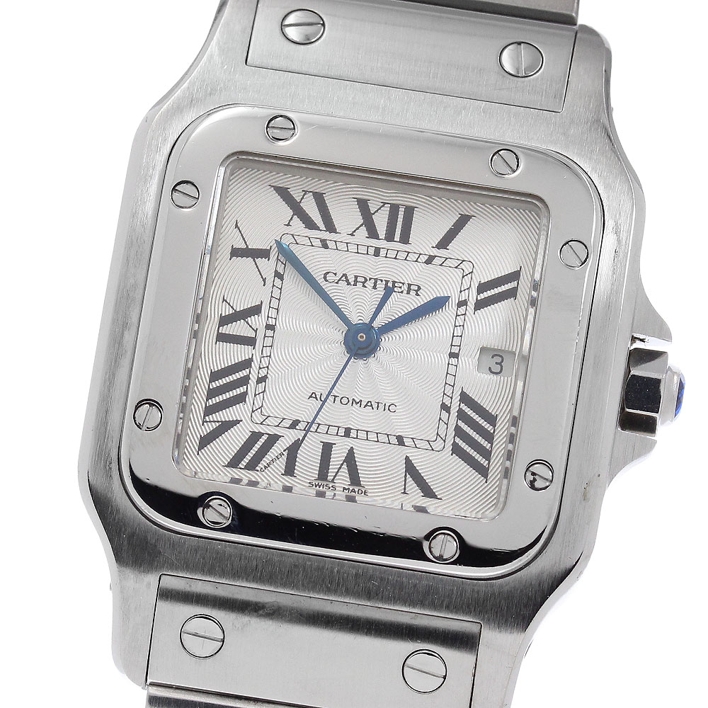 カルティエ CARTIER W20055D6 サントスガルベLM デイト 自動巻き メンズ _968793【中古】｜CLOSER