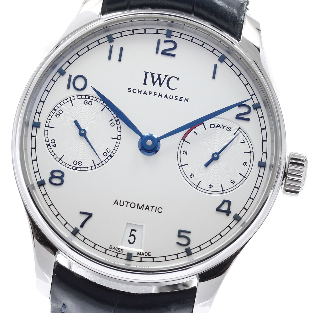 IWC IWC SCHAFFHAUSEN IW500705 ポルトギーゼ 7デイズ スモールセコンド 自動巻き メンズ 美品 保証書付き_970974【中古】｜CLOSER