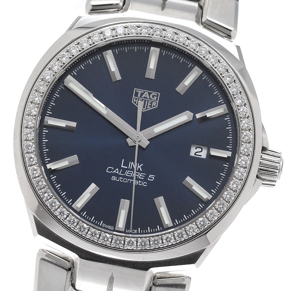 タグホイヤー TAG HEUER WBC2113 リンク キャリバー5 ダイヤベゼル デイト 自動巻き メンズ _971311【中古】｜CLOSER