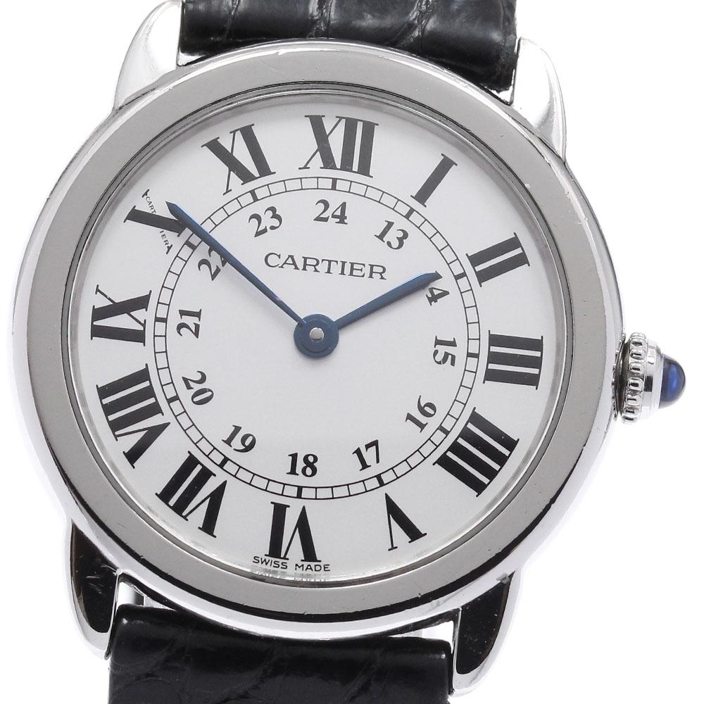 カルティエ CARTIER W6700155 ロンドソロ SM クォーツ レディース 保証書付き_960883【中古】｜CLOSER