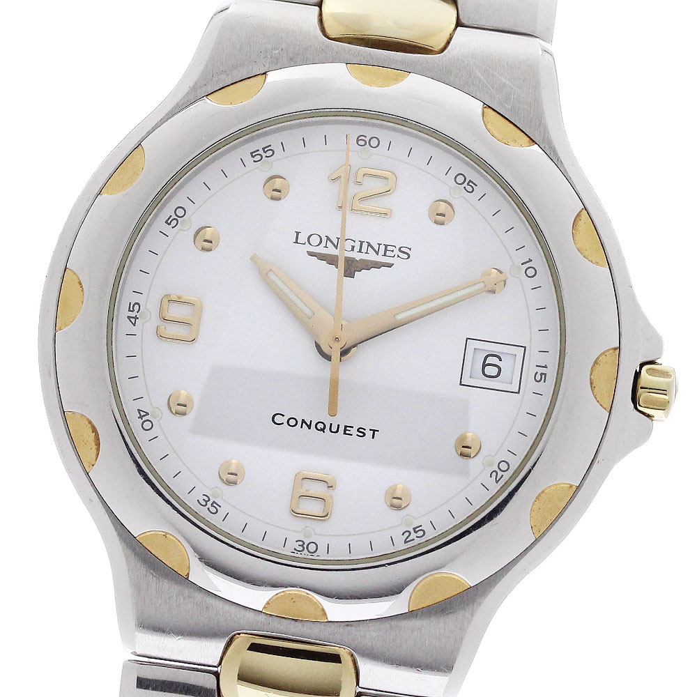 ロンジン LONGINES L1.631.3 コンクエスト デイト クォーツ メンズ _969928【中古】｜CLOSER