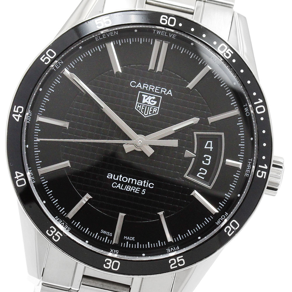 タグホイヤー TAG HEUER WV211M-0 カレラ キャリバー5 デイト 自動巻き メンズ 良品 _960859【中古】｜CLOSER