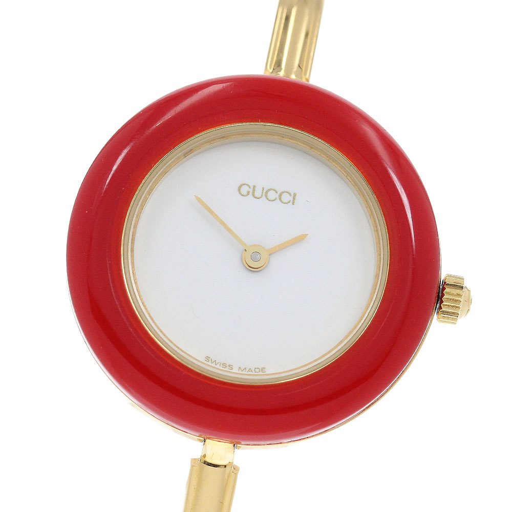 グッチ GUCCI 11/12.2 チェンジベゼル クォーツ レディース _968507【中古】｜CLOSER