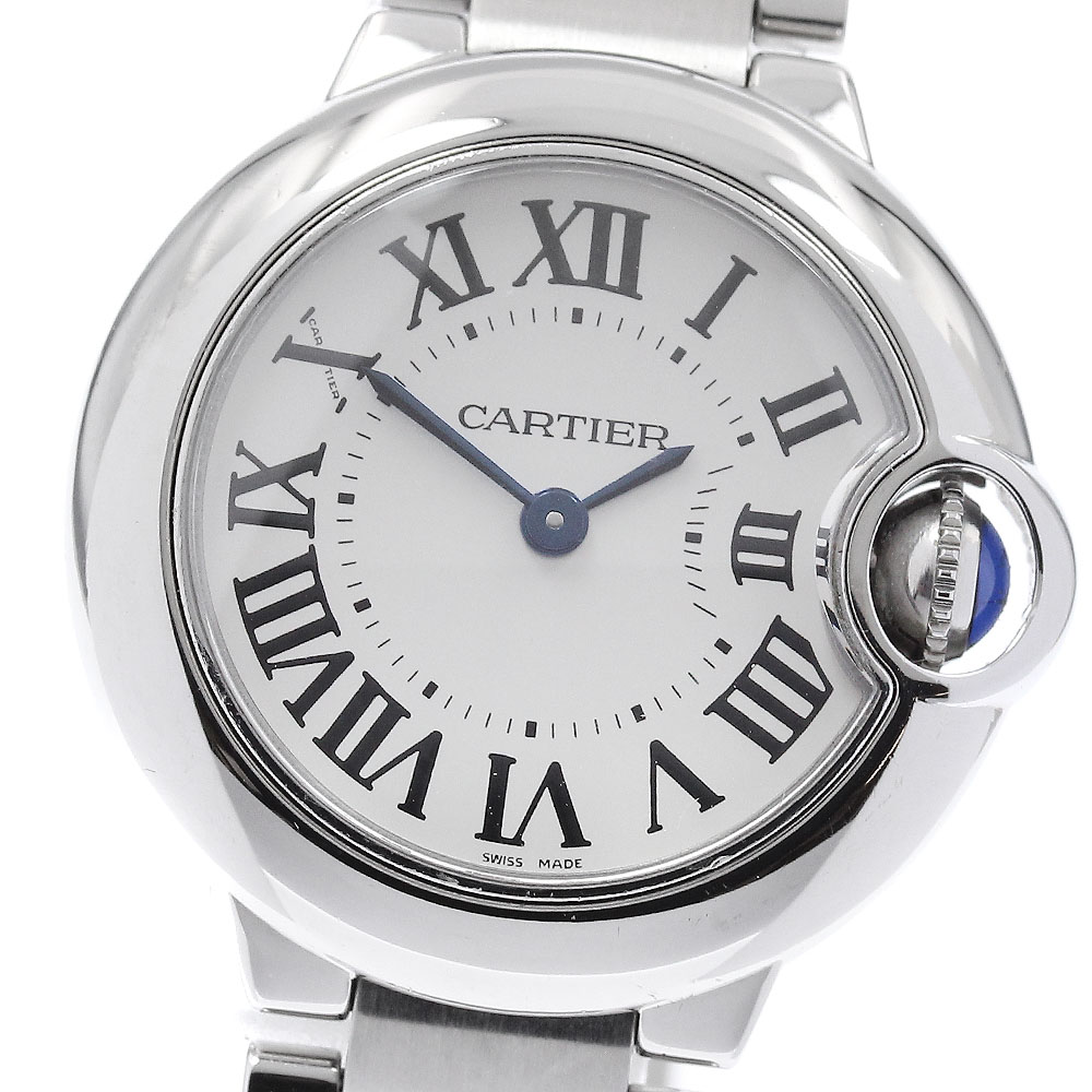カルティエ CARTIER W69010Z4 バロンブルー SM クォーツ レディース _969043【中古】｜CLOSER