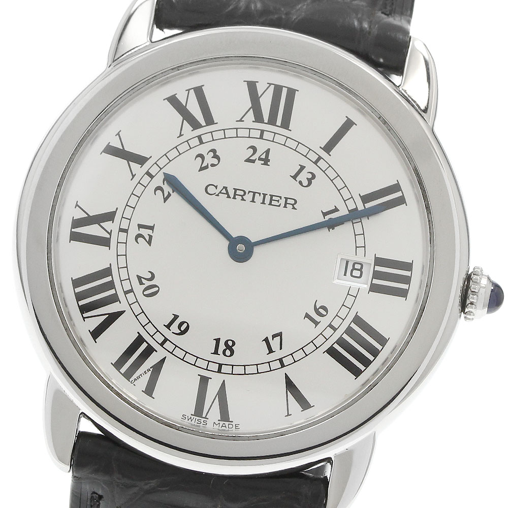 カルティエ CARTIER W6700255 ロンドソロLM デイト クォーツ メンズ _971070【中古】｜CLOSER