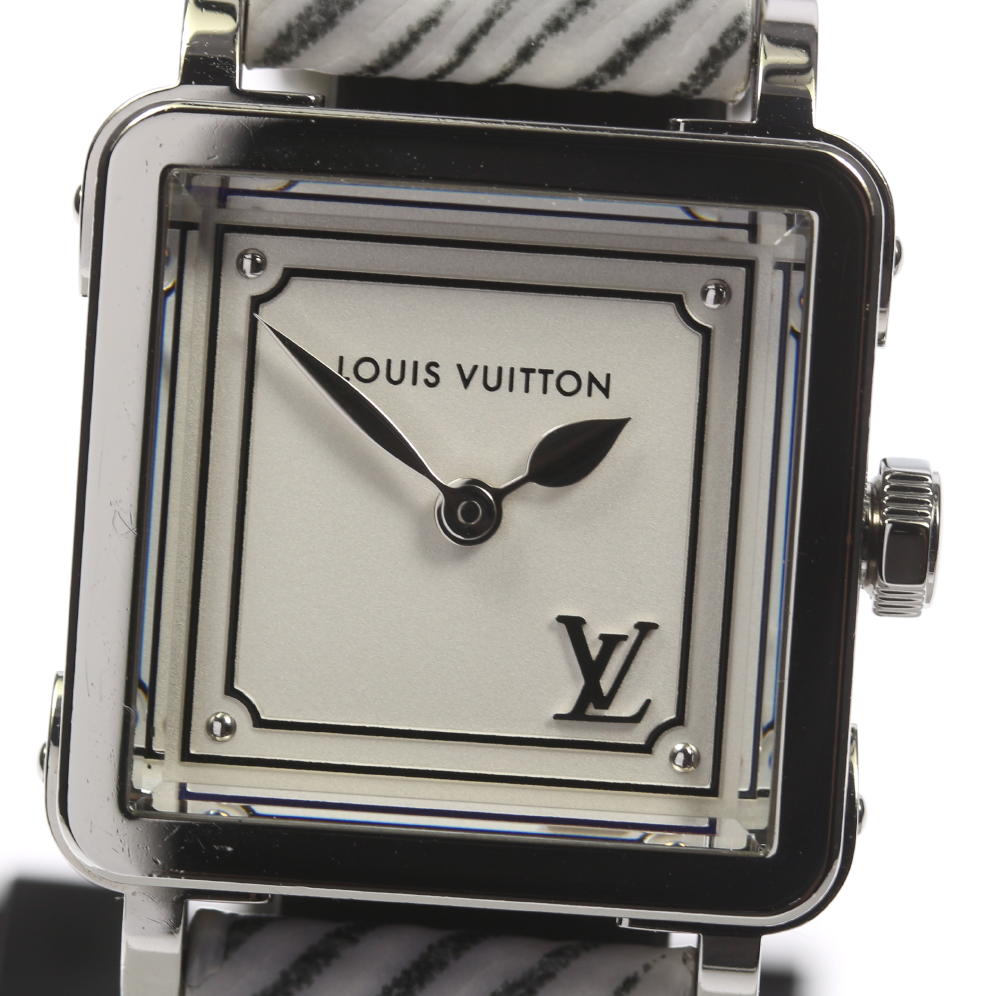 CLOSER: Quality goods! Louis Vuitton LOUIS VUITTON Q32M0D amplifier Leeds PM Lady&#39;s quartz ...