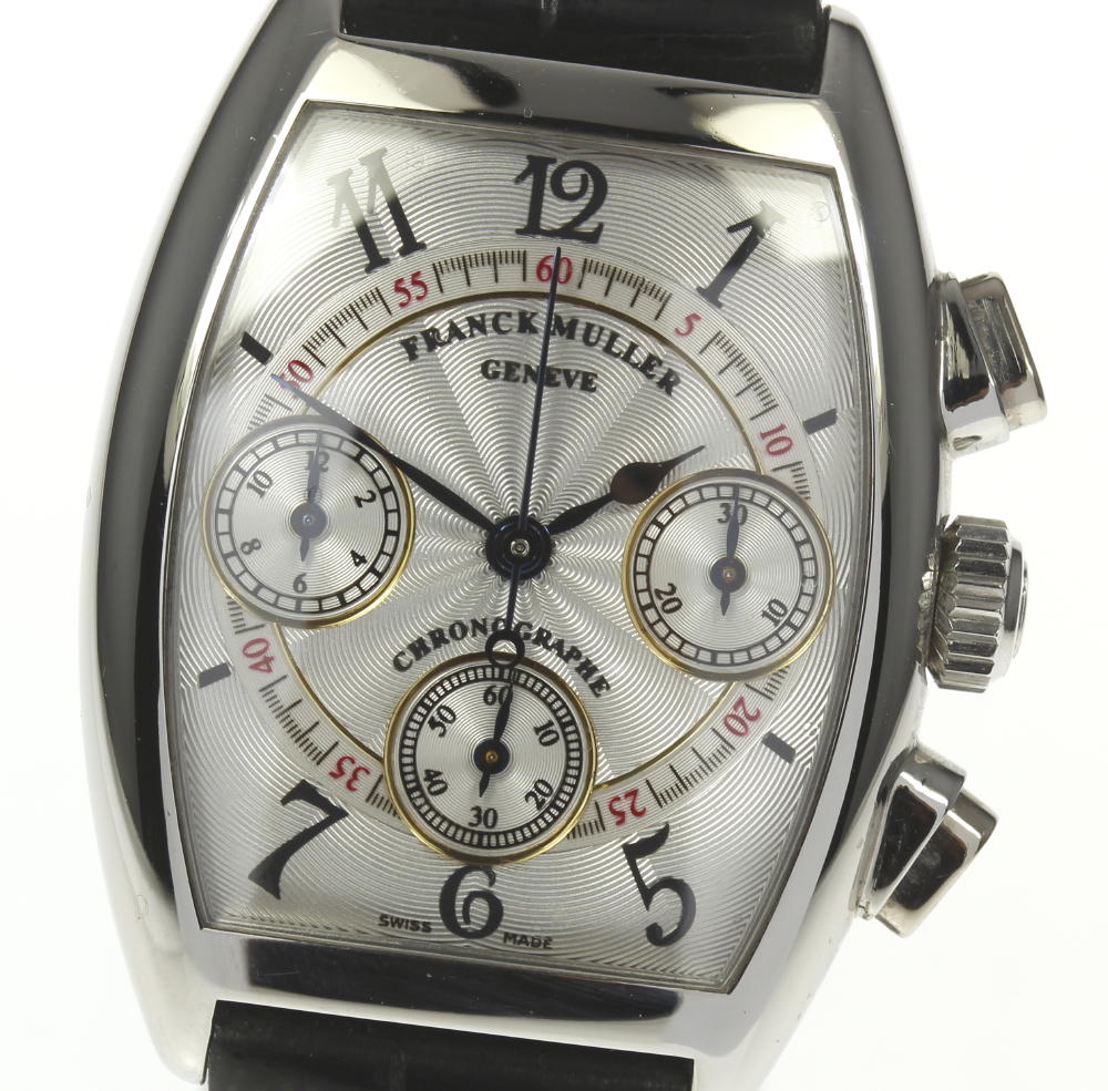 楽天市場 Franck Muller フランクミュラー トノーカーベックス クロノグラフ 7502cc 純正革ベルト 手巻き ボーイズ 中古 Closer