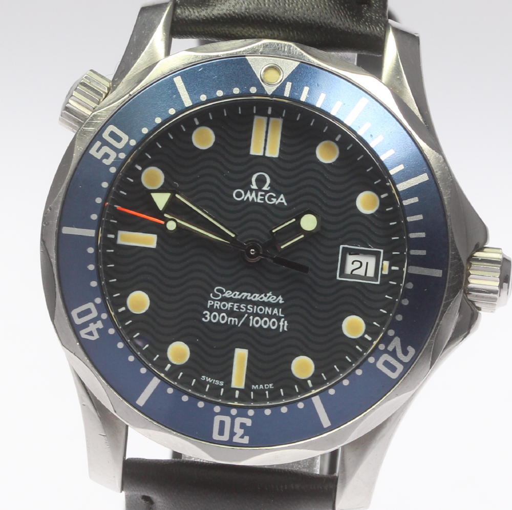 楽天市場 Omega オメガ シーマスター プロフェッショナル ダイバー 300m ボーイズ Ref 2561 80 クォーツ 社外革ベルト 中古 Closer