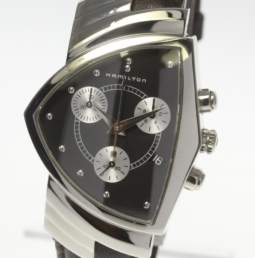 ハミルトン H242111 ベンチュラ SS レザー クォーツ 腕時計+