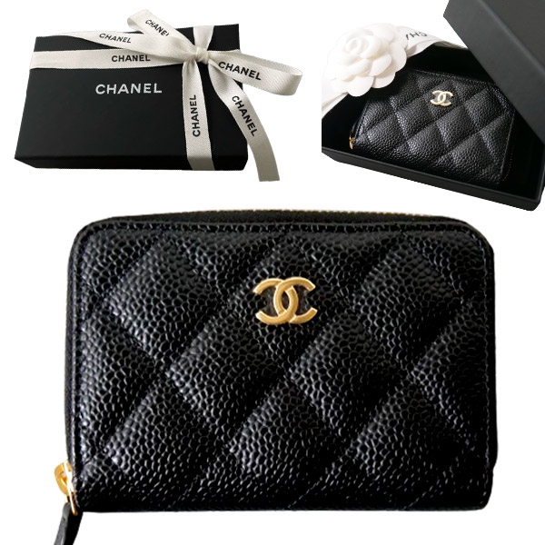 【新品■定め事品■貨物輸送無料■差し上げ物荷造り無料】CHANEL シャネル ジップ開閉 ロゴタイプコインケース AP0216YO C3906 レディース 亭主もち 差し上げ物 差し上げ物 生まれ落ちる日 祝賀会クリスマス 差し上げ物