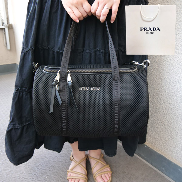 【新品■置き目品■貨物輸送無料■差し上げ物荷拵え無料】MIUMIU ミュウミュウ メッシュ 愛玩動物キャリーバッグ 5BB109 2F4R F0002  レディース お上さん 差し上げ物 差し上げ物 生まれ落ちる日 儀式用 母の日クリスマス 差し上げ物