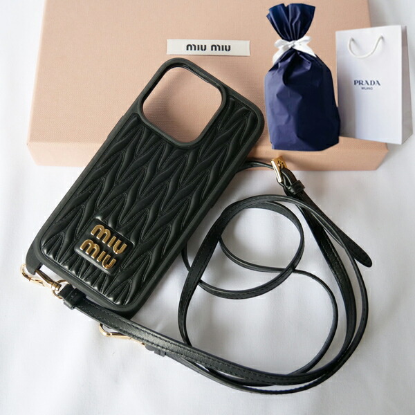 最終残1】MIUMIU ミュウミュウ iPhone 15 PRO ケース 【公式通販】