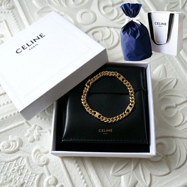 【華奢なデザイン♥】CELINE トリオンフ ブレスレット これ1つで主役に♪【CELINE】ミニ トリオンフ ブレスレット