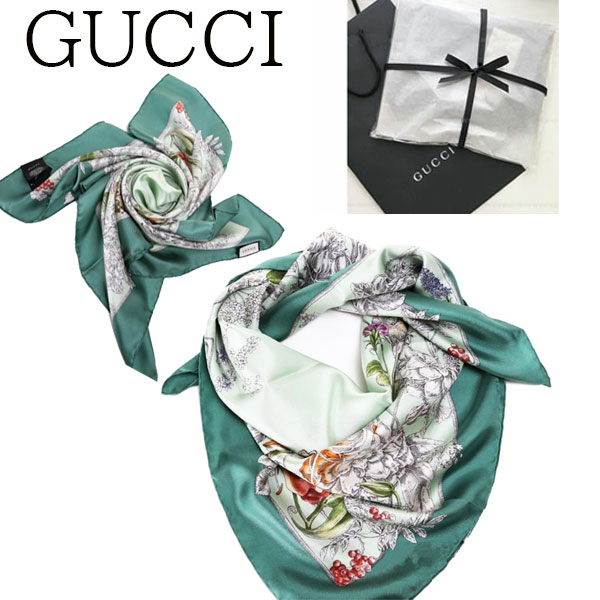 新品 正規品 送料無料 ギフト包装無料 Gucci グッチ エレガントな植物プリントスカーフ g 就職 入学 成人 箱付き ギフト プレゼント 誕生日 記念日お祝い 母の日 Relevantemarketing Com