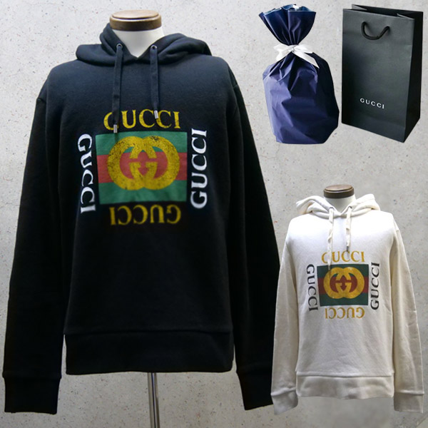 GUCCI確実正規品ロゴパーカースウェットMブラック　フーデッドスウェット Gucci GG パーカー | ブラック | FARFETCH JP