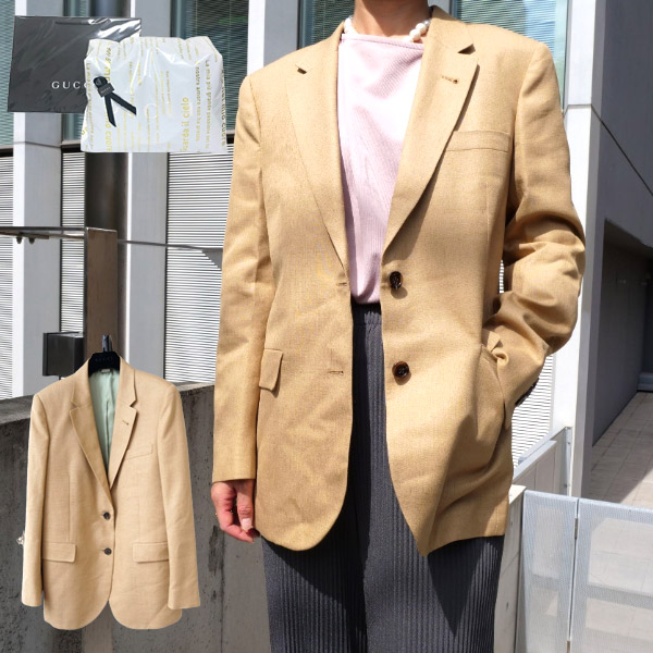 【新品■定め事品■貨物輸送無料■差し上げ物荷造り無料】GUCCI グッチ ヴィスコース リネン 上衣 691278ZAFHJ2327 レディース 亭主もち  差し上げ物 差し上げ物 生まれ落ちる日 祝賀会クリスマス 差し上げ物