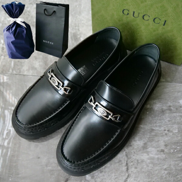 Gucci ブラック ビジネスシューズ　ドレスシューズ GUCCI（グッチ）ビジネス・ドレスシューズ 黒 サイズ:UK9(27.5cm