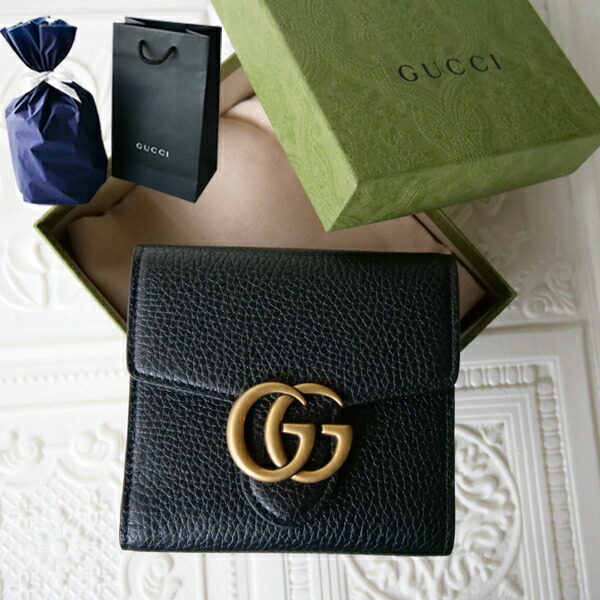楽天市場】グッチ 二つ折り財布 日本限定 ダブルG 二つ折り