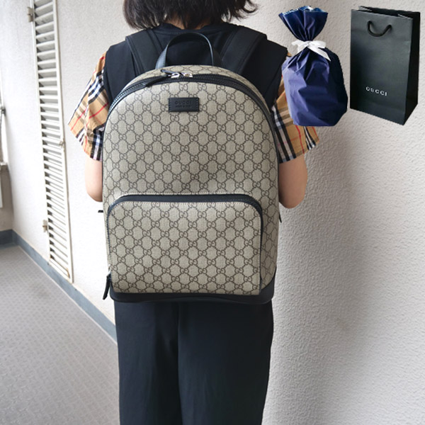 リュック　グレー　新品　フォロー割-200円 楽天市場】グッチ GUCCI GGスプリームバックパック リュック