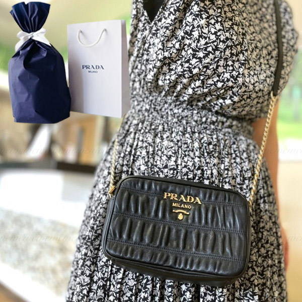 ショルダーバッグ・ポシェット PRADA GRACE LUX LEATHER CAMERA BAG PRADA】GRACE LUX LEATHER CAMERA BAG (PRADA/ショルダーバッグ