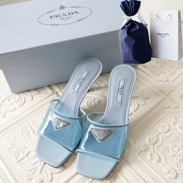 楽天市場】PRADA プラダ サンダル メンズ 靴 バンド部分トライアングル