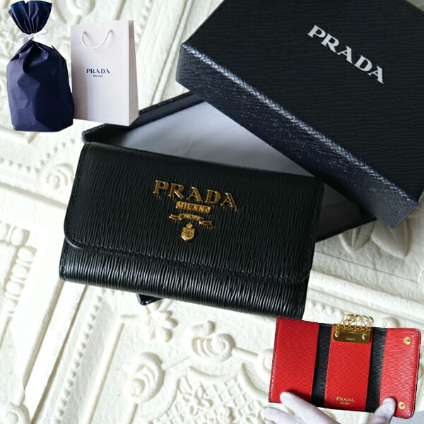 楽天市場】プラダ PRADA 小物 キーケース 1PG004 QHH ネロ 特別送料